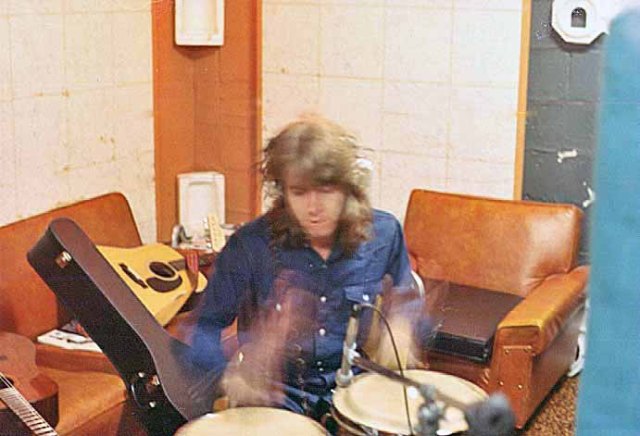 Mick Taylor on congas